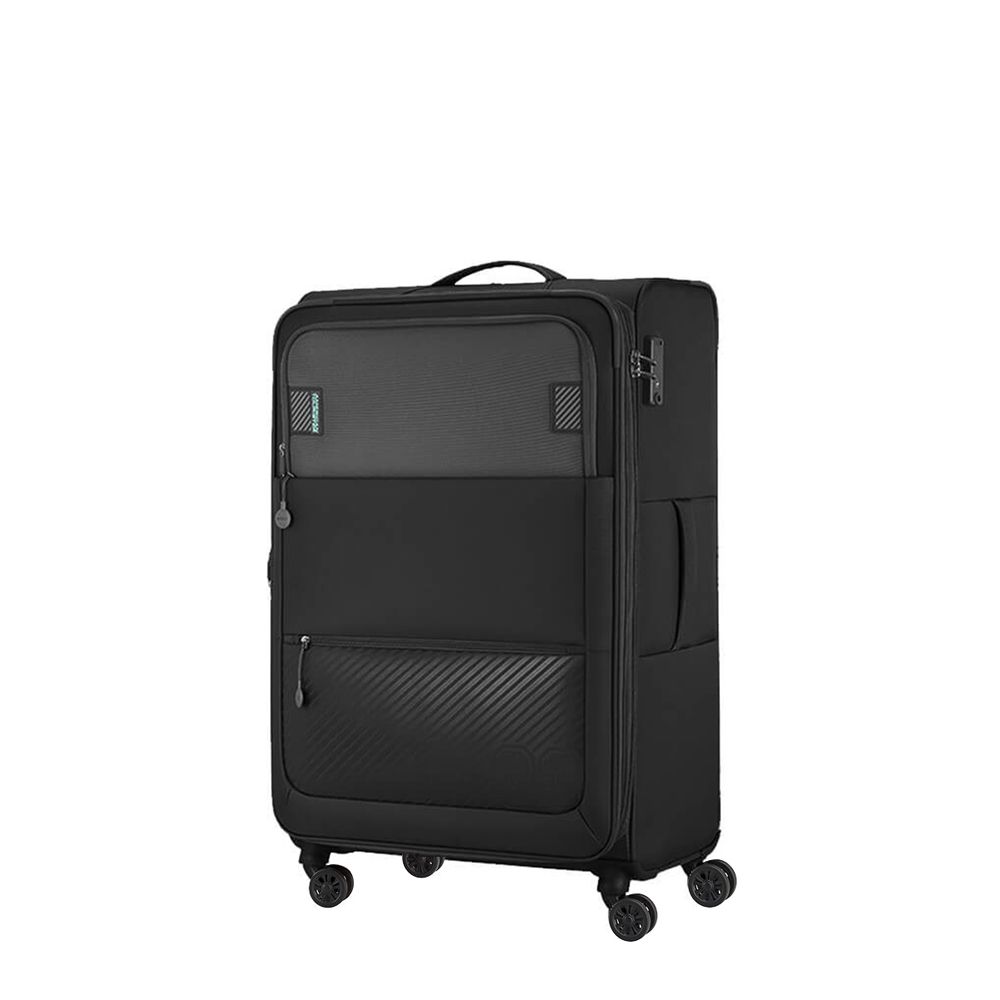 American Tourister - Majoris Spinner Soft Luggage Trolly Bag - 70cm - Black