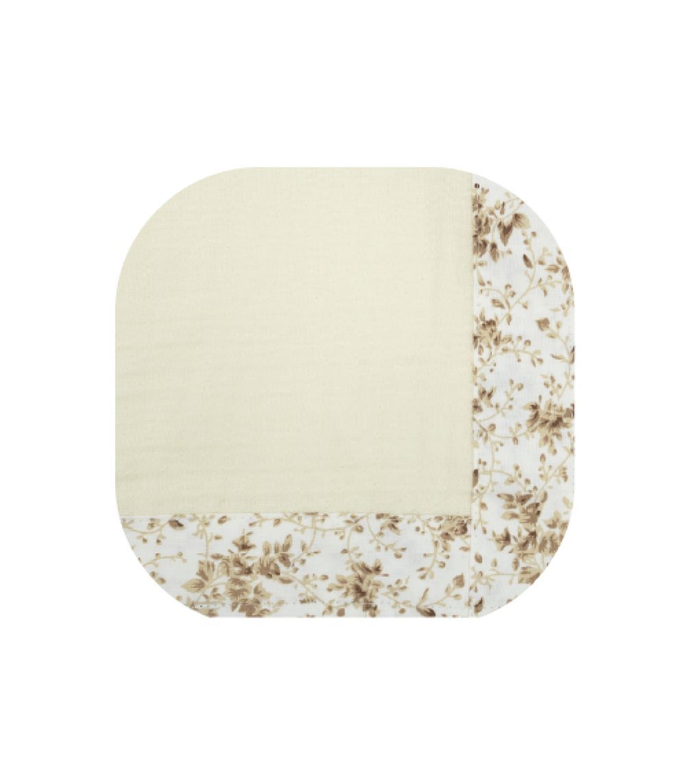 Bibena Nova - Muslin Swaddle - Cream/Brown