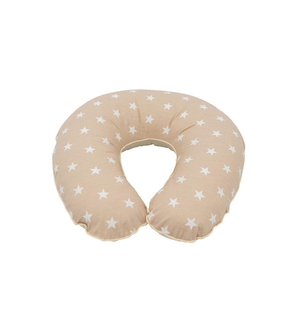 Bibena Nova - Breastfeeding Pillow - Brown Stars