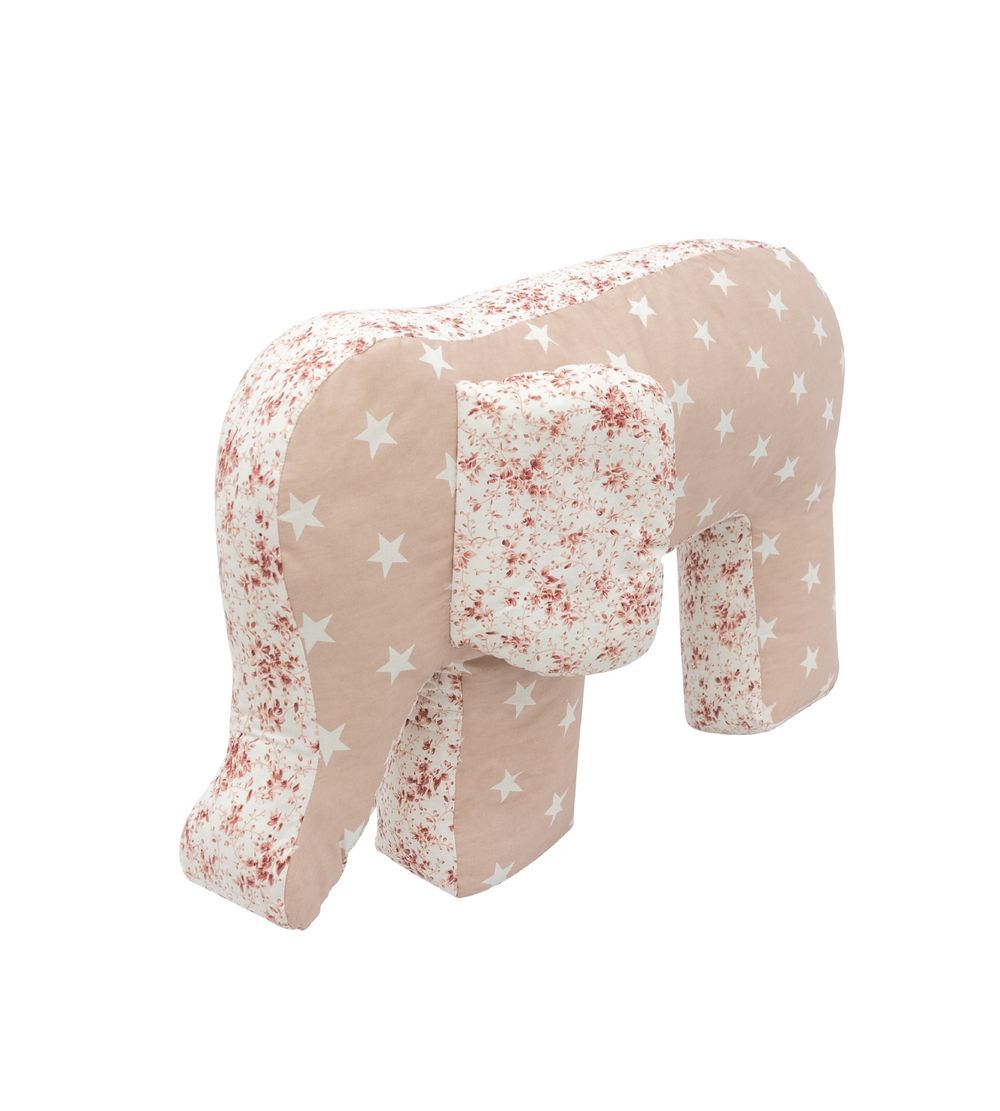 Bibena Nova - Elephant Breastfeeding Pillow - Brown Stars