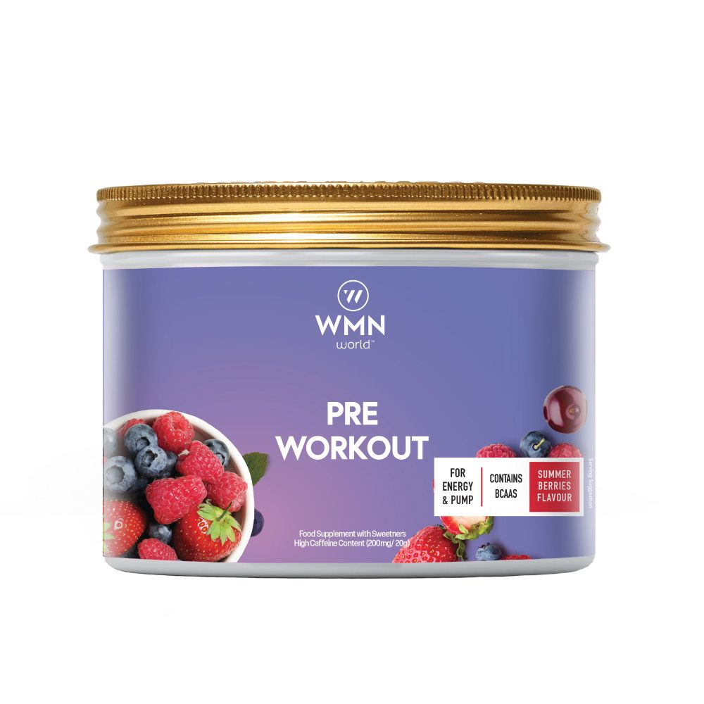 WMN World - Pre Workout For Energy & Focus - Summer Berries 300g