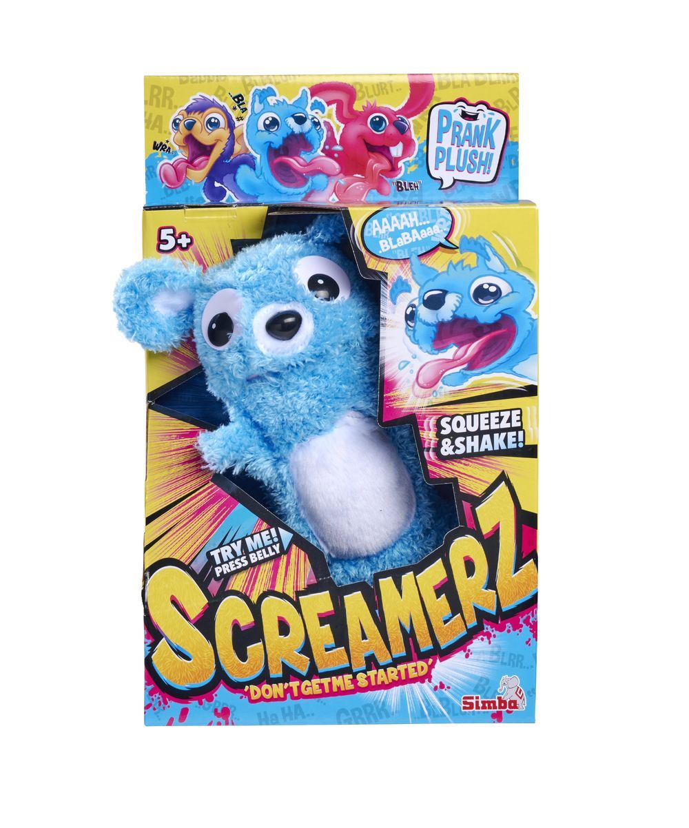 Simba - Screamerz Push Toy - Bear - Blue - 30cm