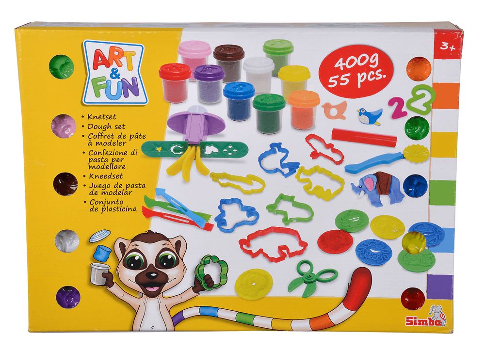 Simba - A And F Mega Dough Playset - 55pcs