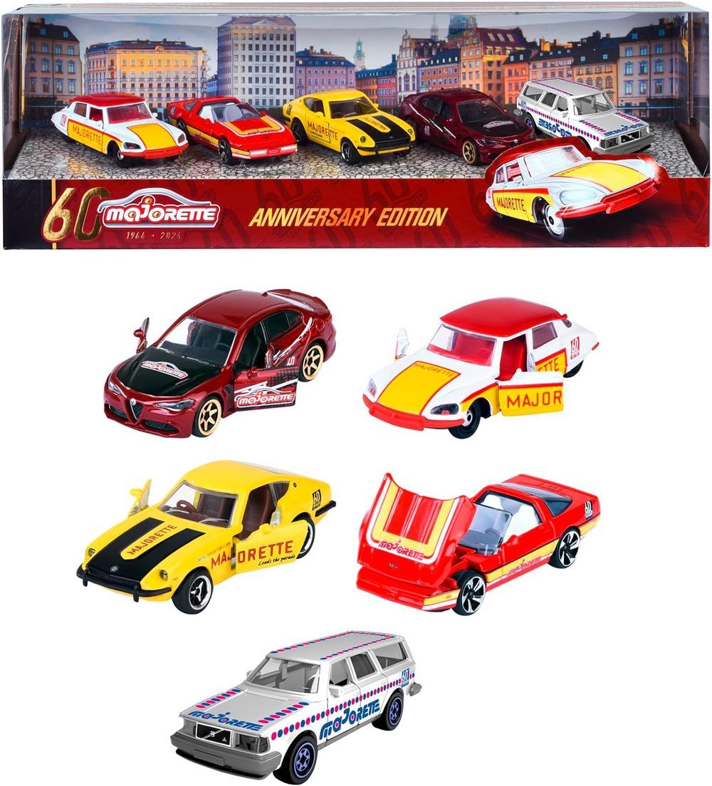 Majorette - Anniversary Edition Cars Gift Pack - 5pcs