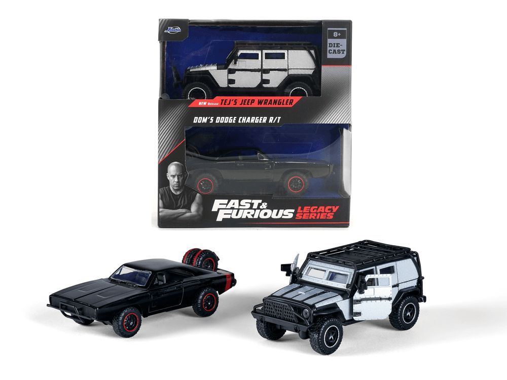 Jada - Fast And Furious Dom's Dodge Charger R/T Vehicle Set - 2 Pcs