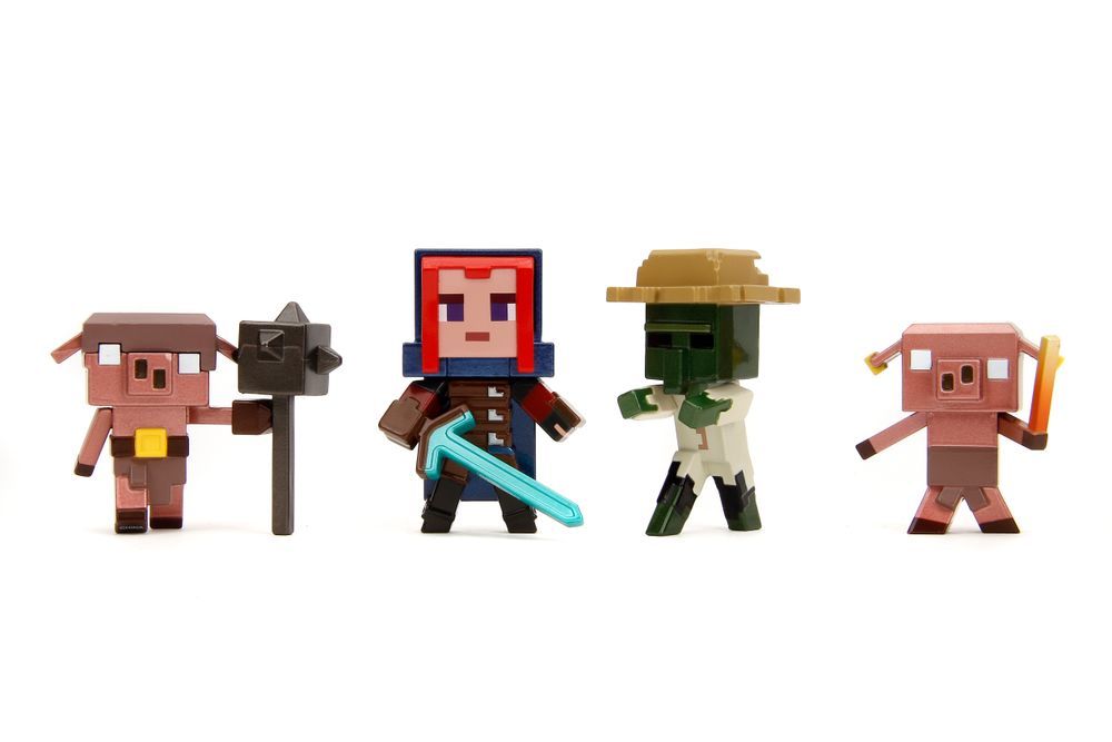 Jada - Wave 2 Minecraft Action Figure - 4 Pcs - 2.5-Inch