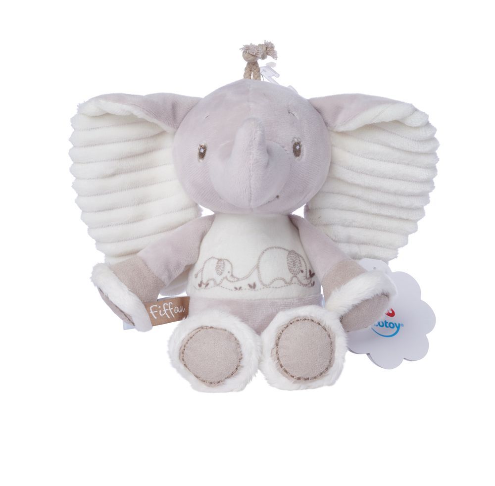 Nicotoy - Fiffan Elephant Plush Toy - Grey - 25cm