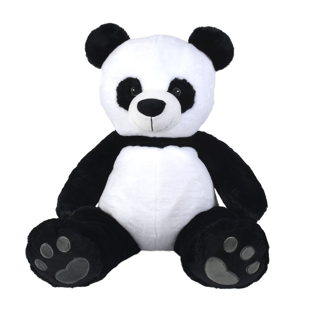 Nicotoy - Recycled Panda Bear Plush Toy - Black/White - 66cm