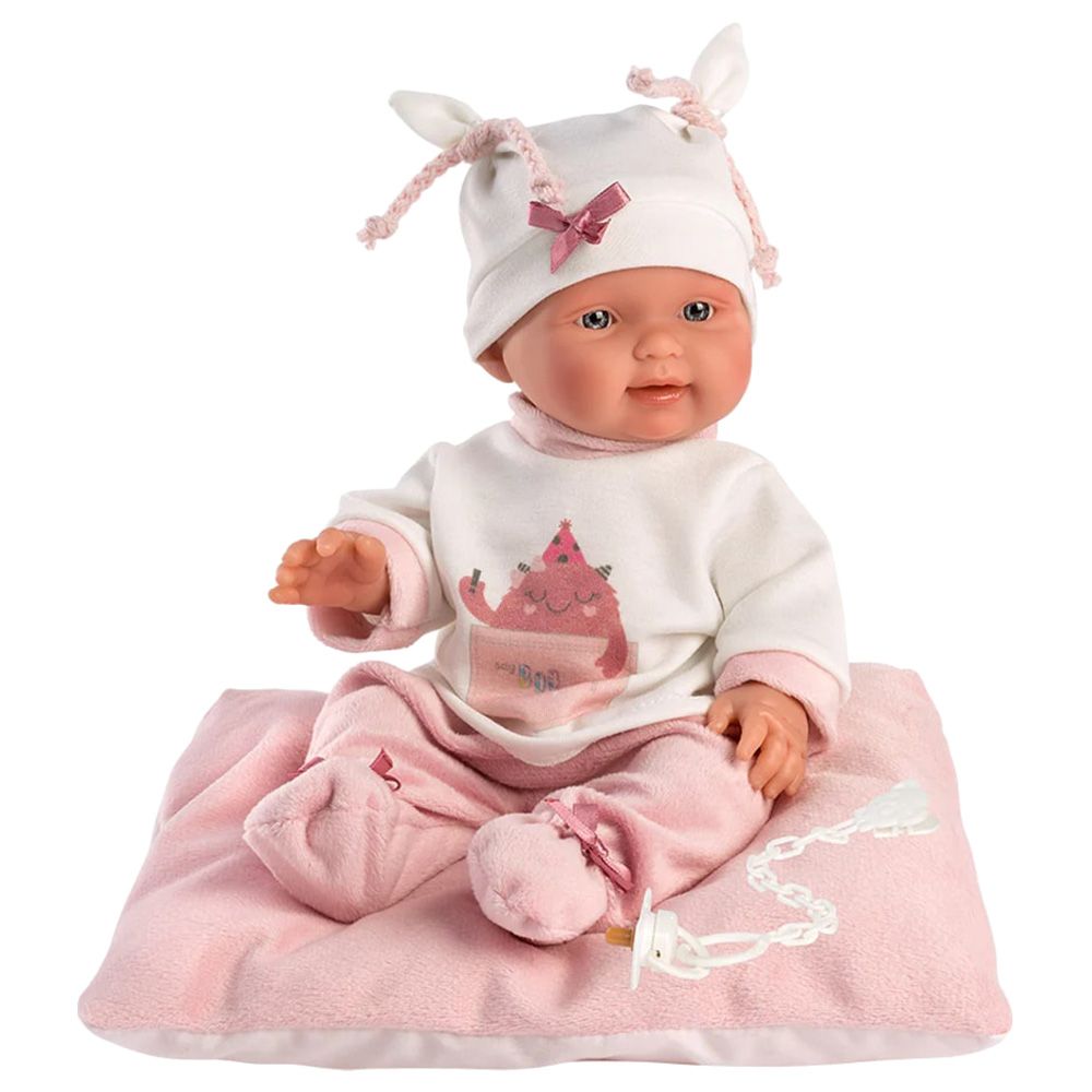 Llorens - Baby Say Boo Boo! Doll With Cushion - 26cm