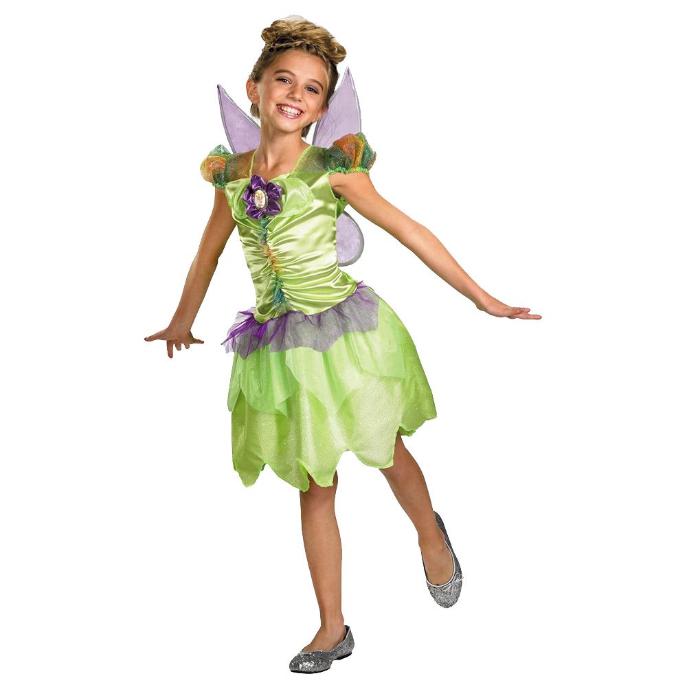 Party Centre - Tinker Bell Rainbow Classic Costume - Green