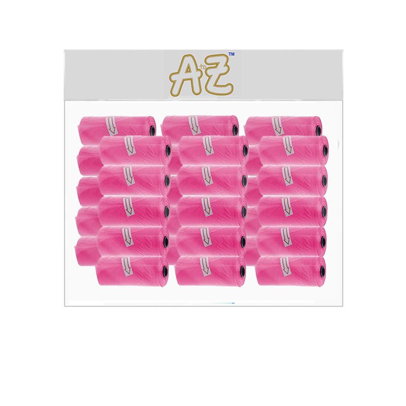 A to Z - Disposable Non-Scented Bag 22 x 32cm - Pack of 30 Count 450 - Pink