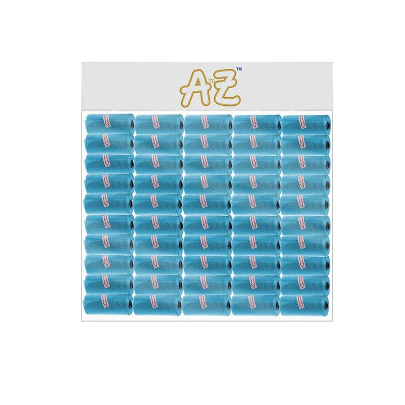 A to Z - Disposable Non-Scented Bag 22 x 32cm - Pack of 75 Count 1125 - Blue