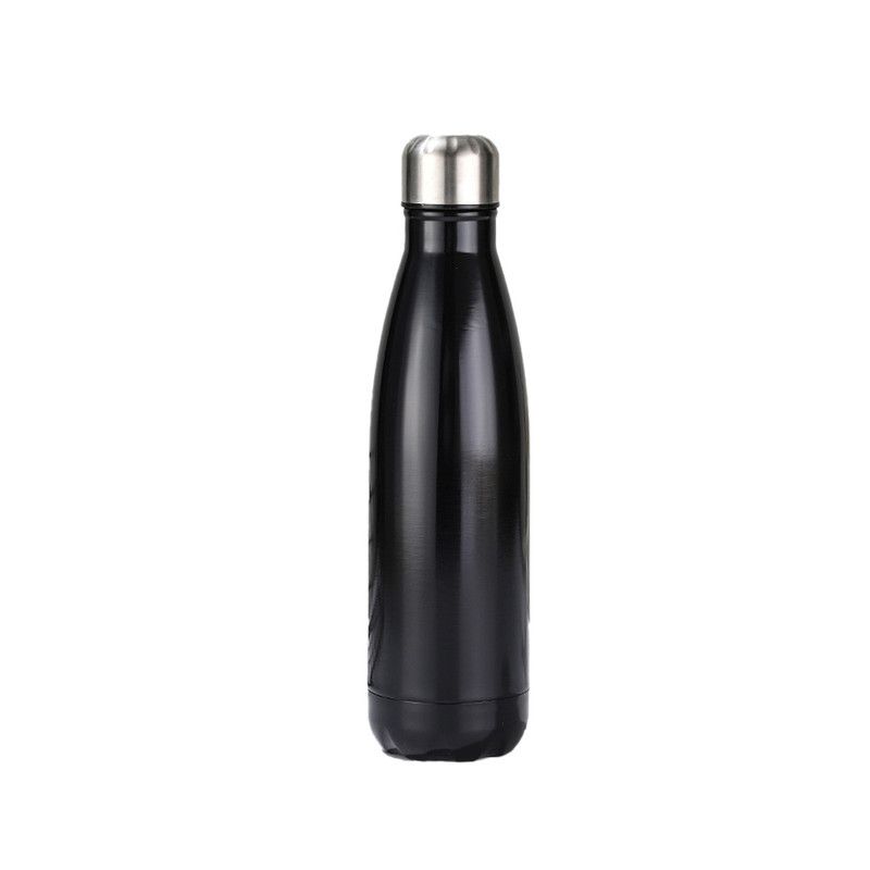 Star Babies - Stainless Steel Vacuum Water Bottle - Black - 500 ml