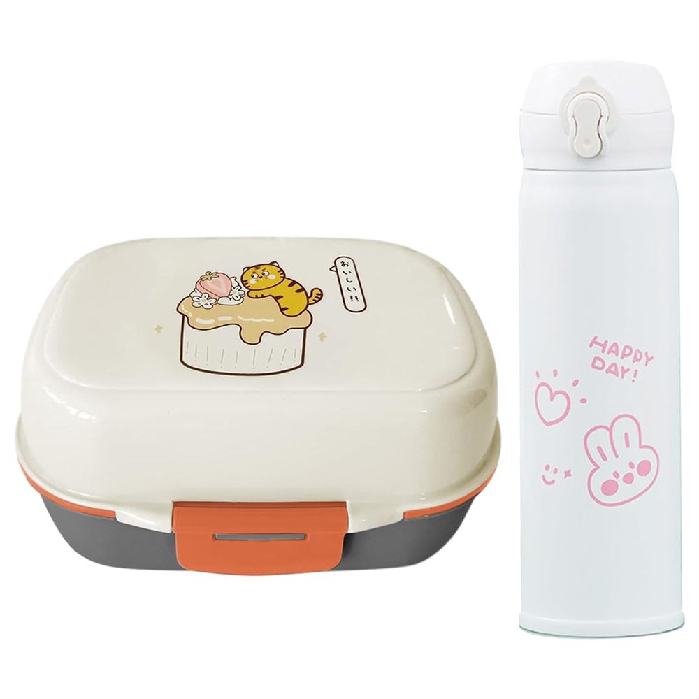 Star Babies - Kids Water Bottle 400ml and Lunch Box - Cream