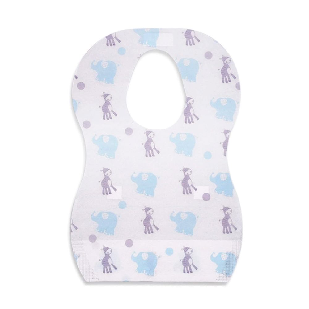 Star Babies - Disposable Bibs Pack Of 65 - Elephant