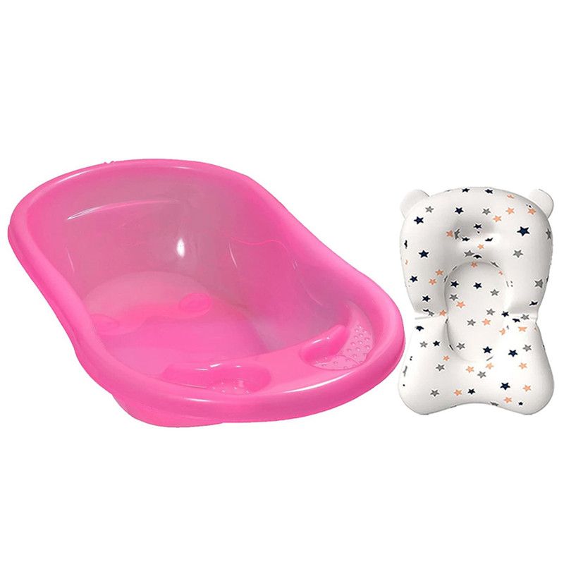 Star Babies - Sunbaby Splash Bathtub With Baby Bath Cushion - Pink