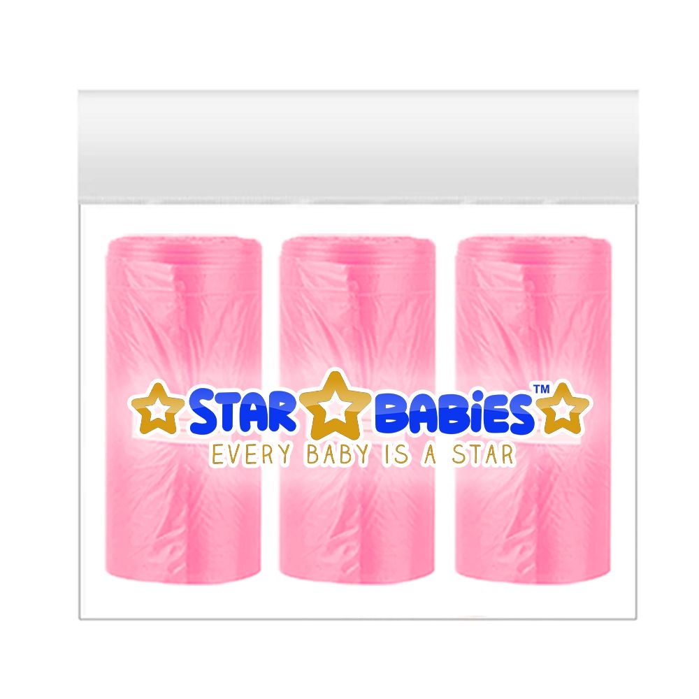 Star Babies - Scented Bags - Pink - Pack of 3 - 45 Pcs