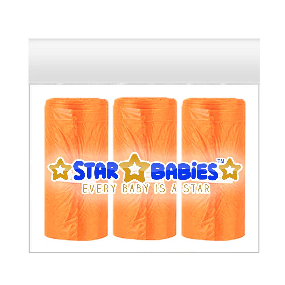 Star Babies - Scented Bags - Orange - Pack of 3 - 45 Pcs