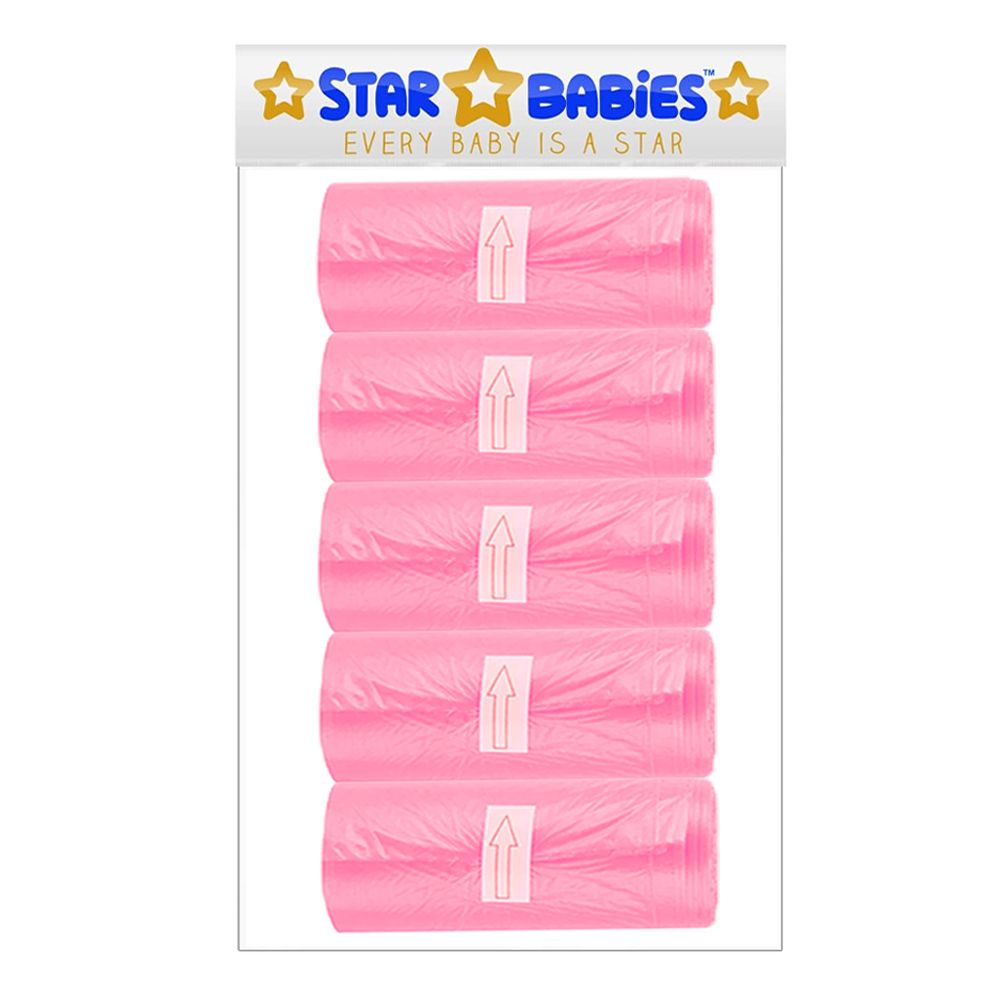 Star Babies - Scented Bags - Pink - Pack of 5 - 75 Pcs