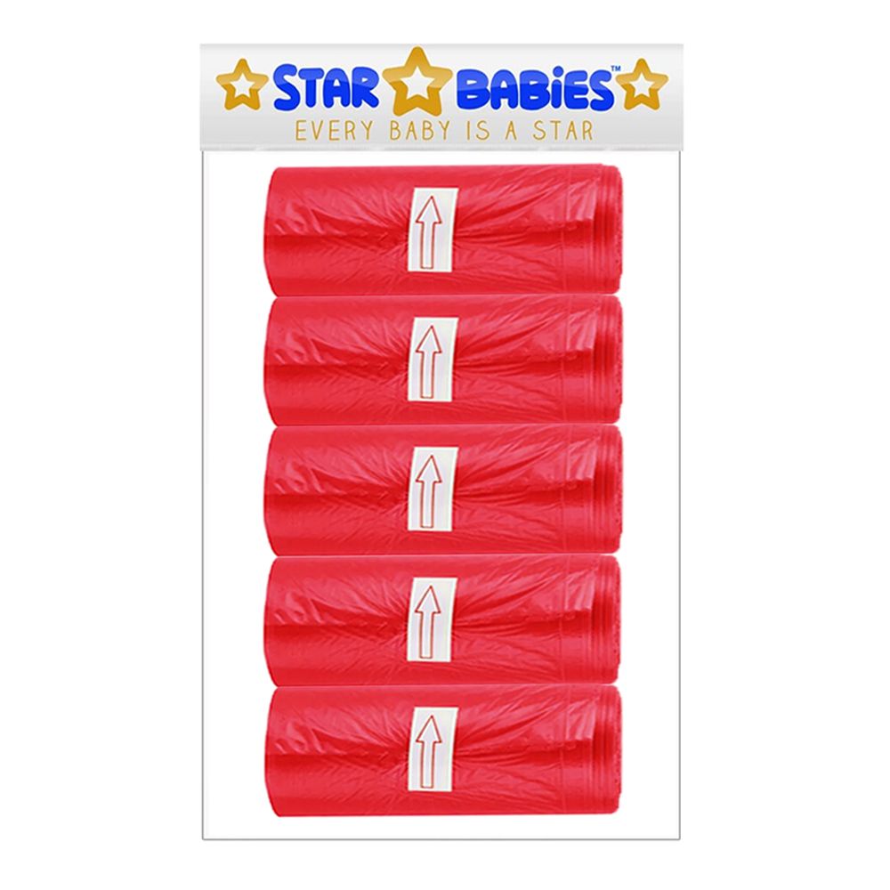 Star Babies - Scented Bags - Red - Pack of 5 - 75 Pcs