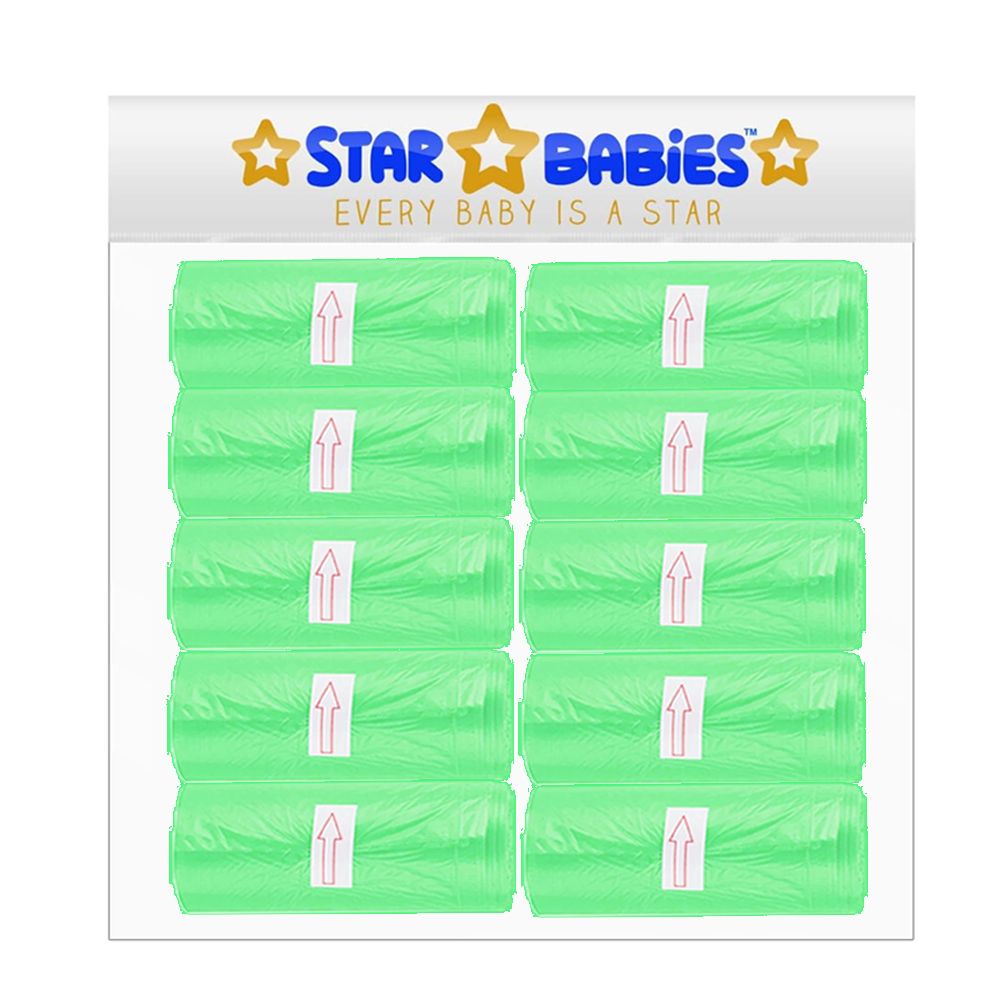 Star Babies - Scented Bags - Light Green - Pack of 10 - 150 Pcs