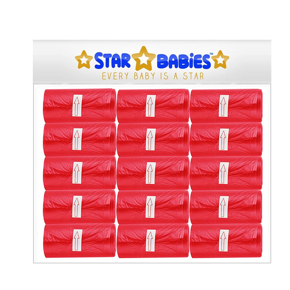 Star Babies - Scented Bags - Red - Pack of 15 - 225 Pcs