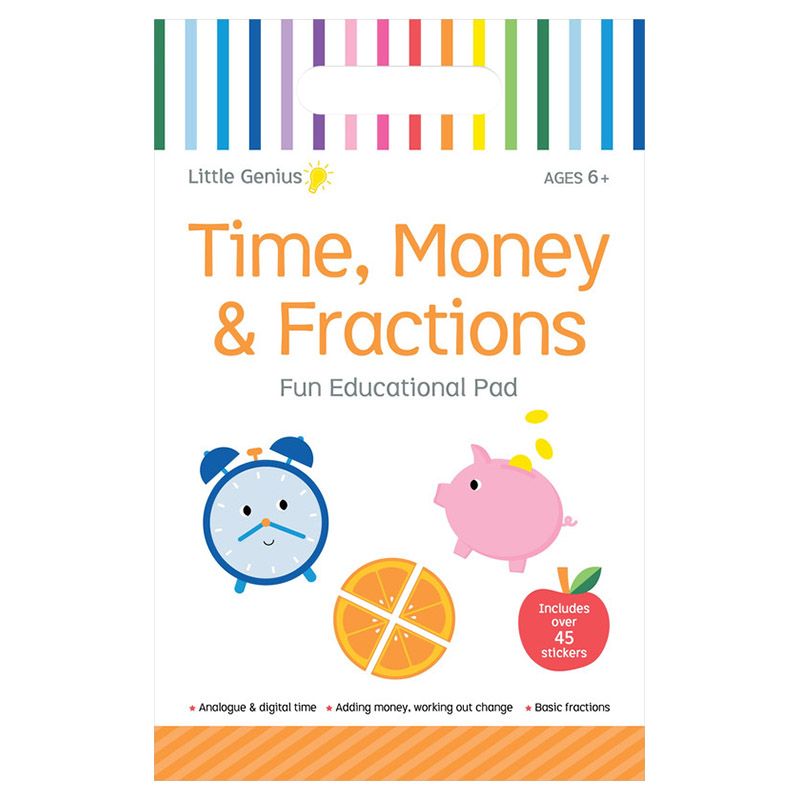 Little Genius Vol. 2 - Time, Money & Fractions Small Activity Pad