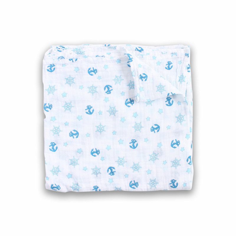 Factory Price - Swaddle Baby Gift Set - Anchor Printed