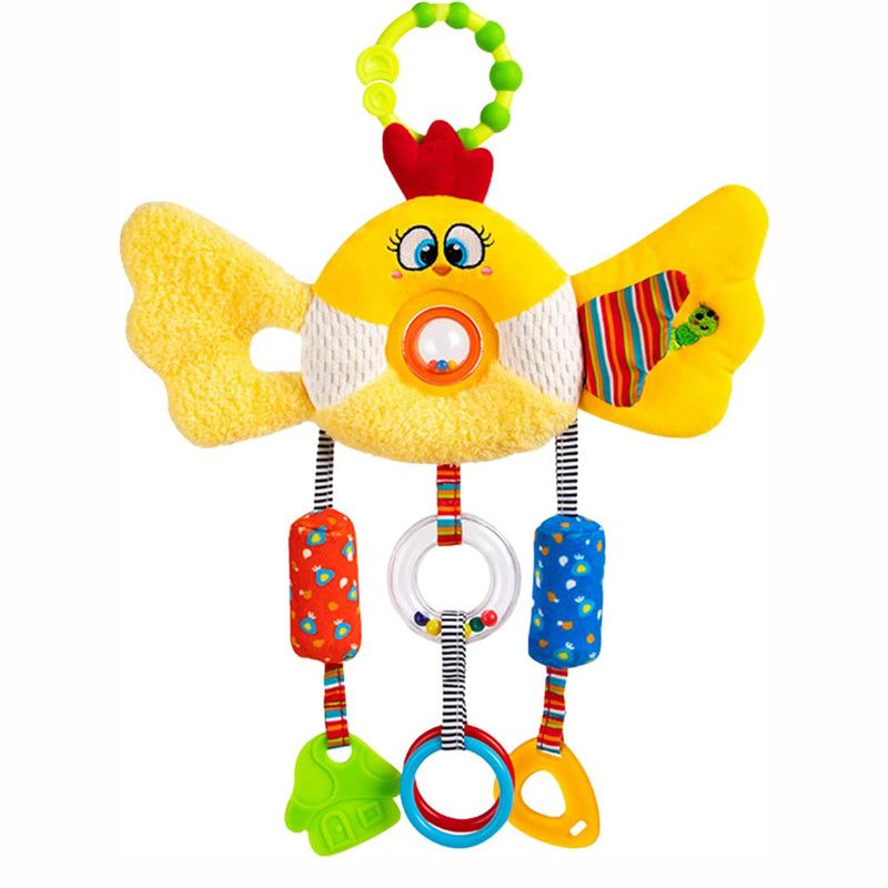 Factory Price - Hanging Activity Crib Toy With Rattle - Little Chicken