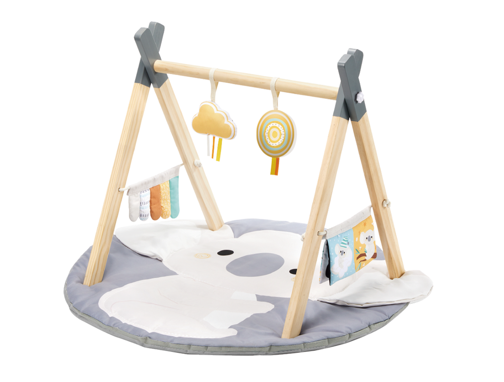 Factory Price - Nyra Wooden Activity Play Gym With Plush Toys - Koala