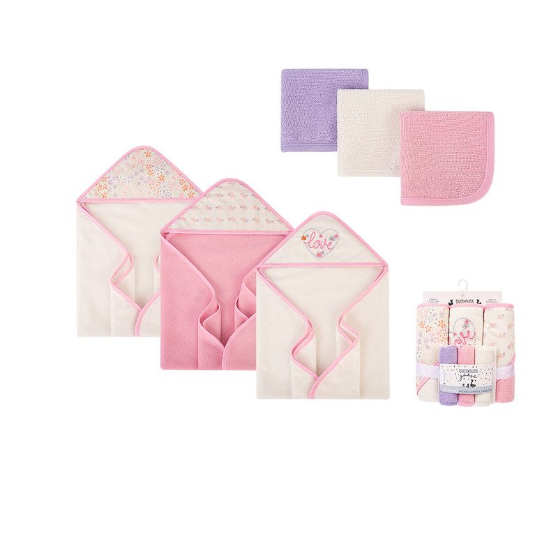 Factory Price - 6 Piece Newborn Bath Towel Gift Set A