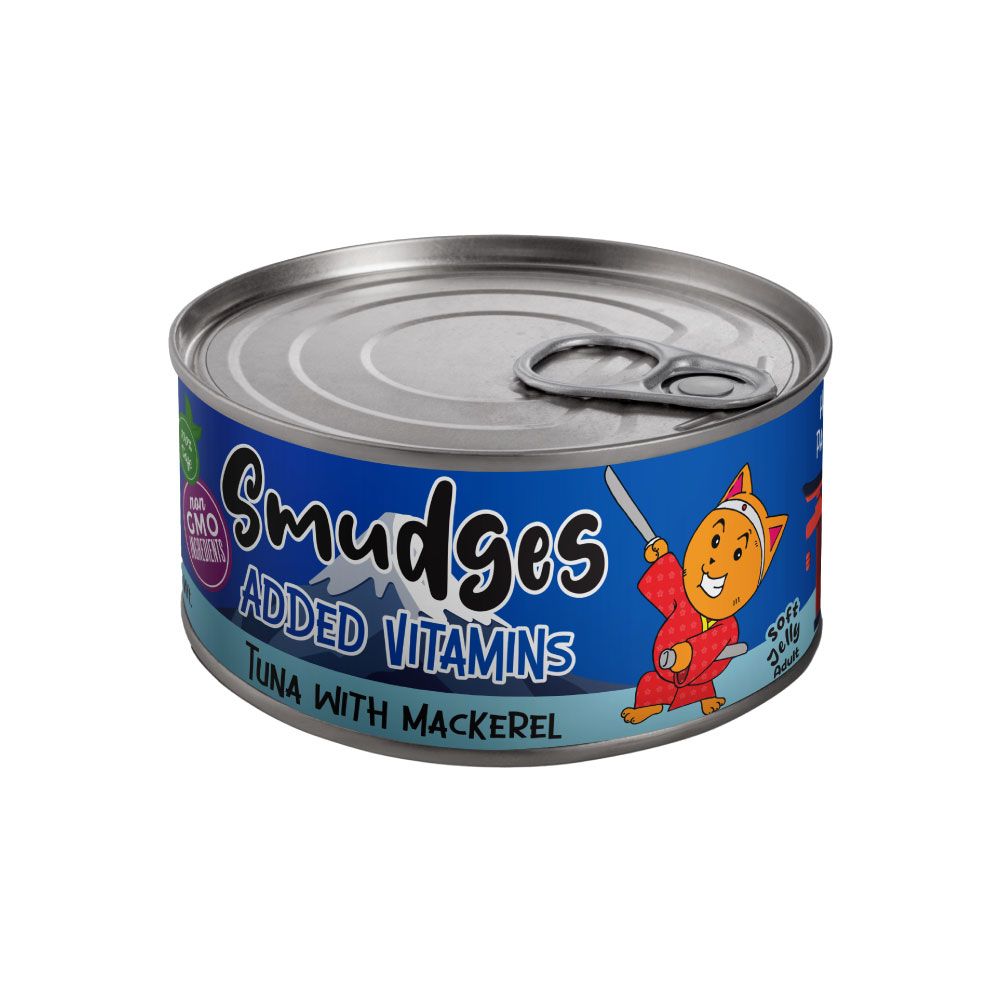 Nutrapet - Smudges Tuna Flakes With Mackerel In Soft Jelly - 80g