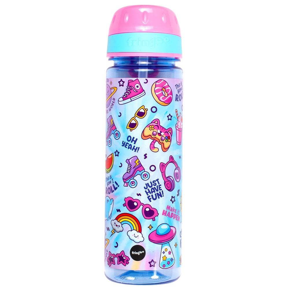 Fringoo - Straw Bottle 650ml - Girls Gang