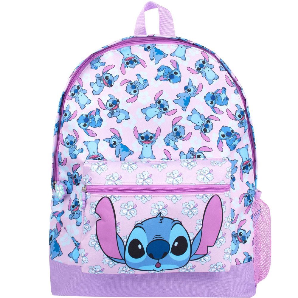 Fringoo - Kids Backpack - Stitch - Purple/Blue - 17-Inch