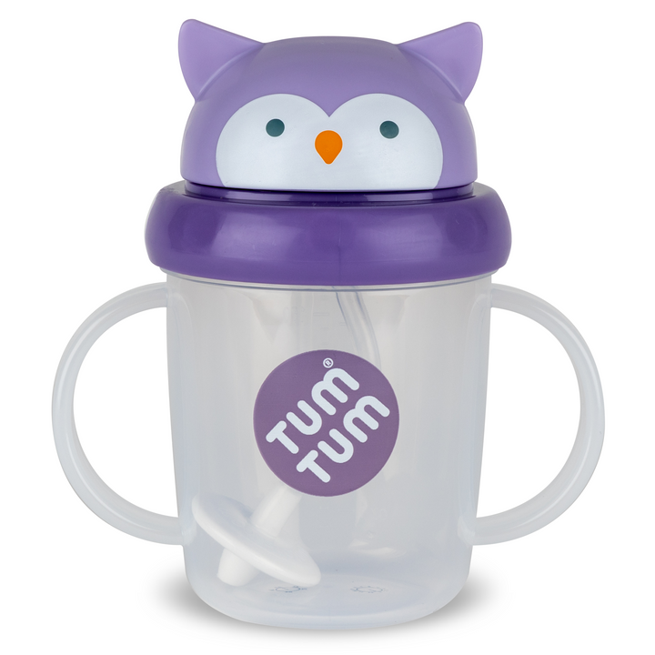 Tum Tum - Series 3 Tippy Up Cup With Straw - Penguin - 200 ml