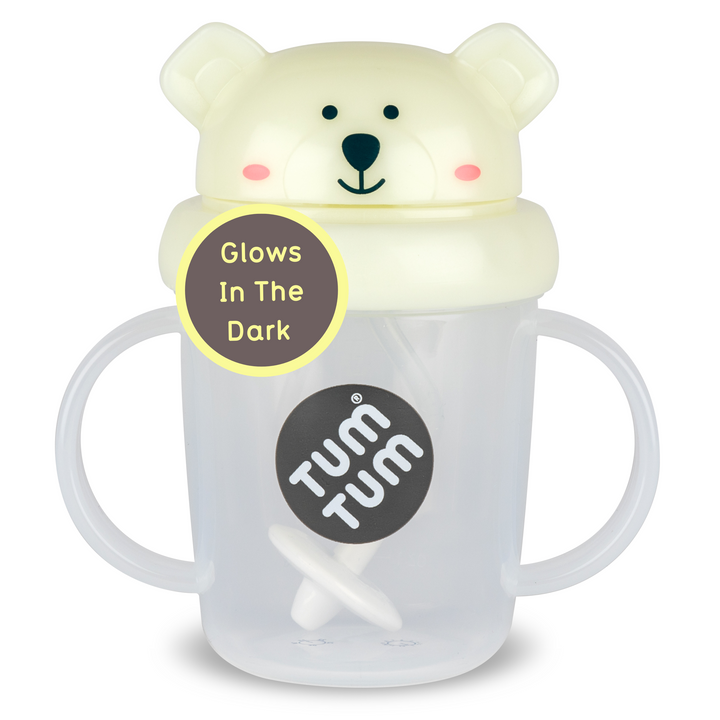 Tum Tum - Series 3 Tippy Up Weighted Straw Cup - Polar Bear - 200 ml