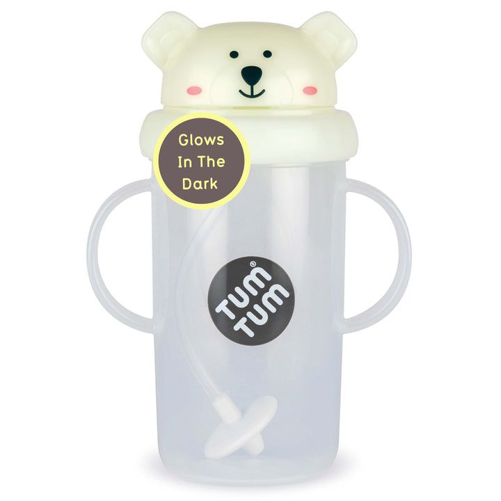 Tum Tum - Series 3 Tippy Up Weighted Straw Cup - Polar Bear - 300 ml