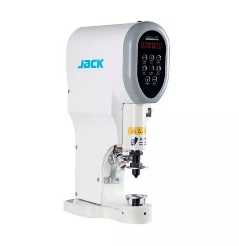 Jack - 818 Direct Drive Snap Button Attaching Machine - White