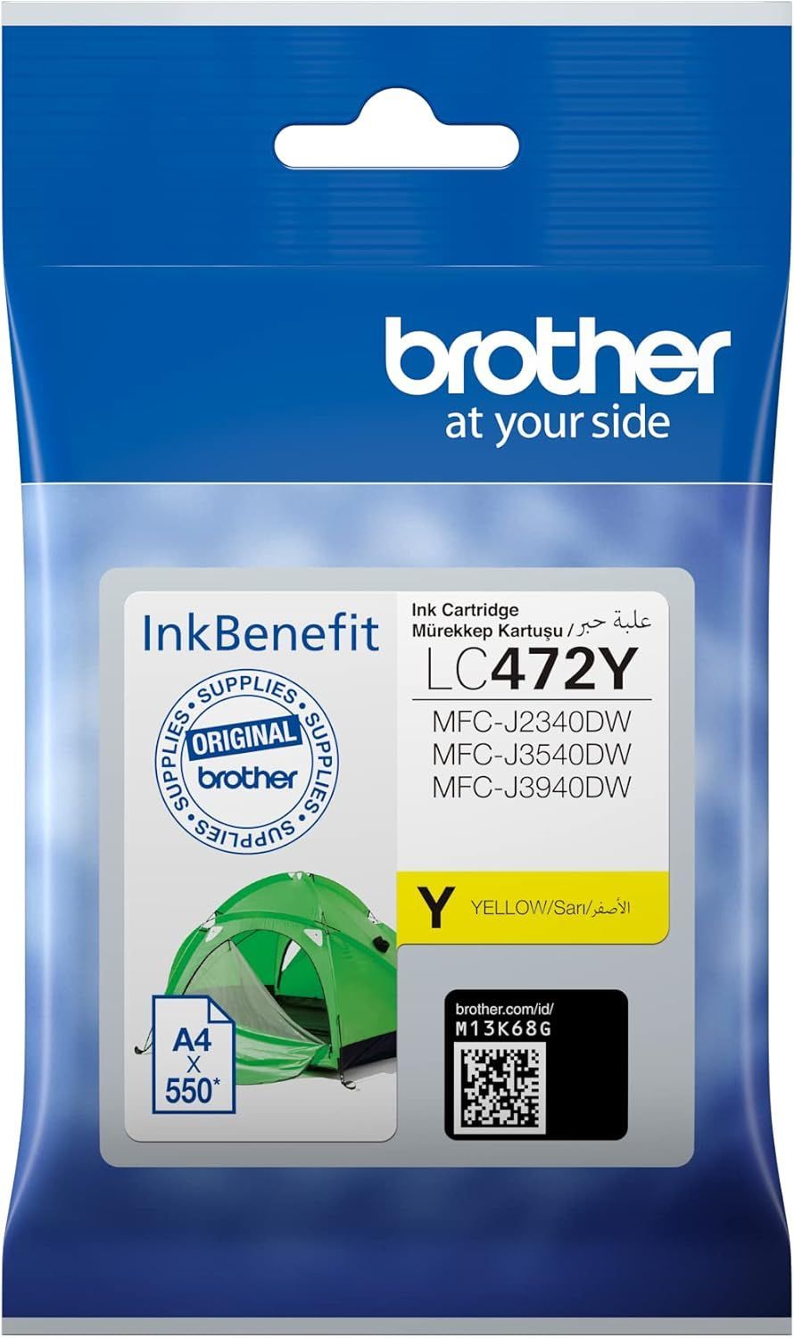 Brother - LC472 Ink Cartridge - Yellow