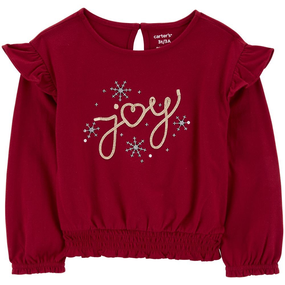 Carters - Toddlers Joy Jersey Tee - Red