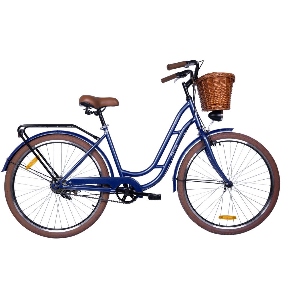 Mogoo - Florida Cruiser Bike - 26-Inch - Navy Blue