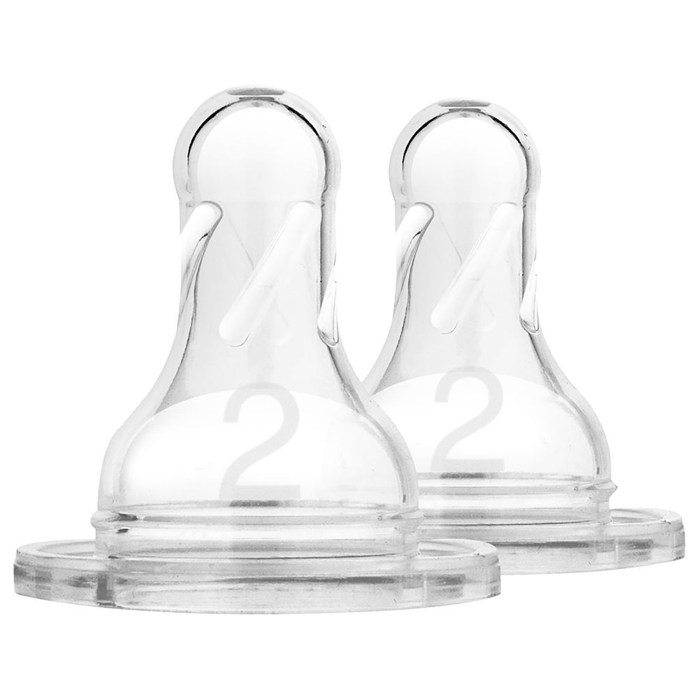 Dr. Brown's - Level 2 Silicone Narrow Options+ Nipple 2pcs