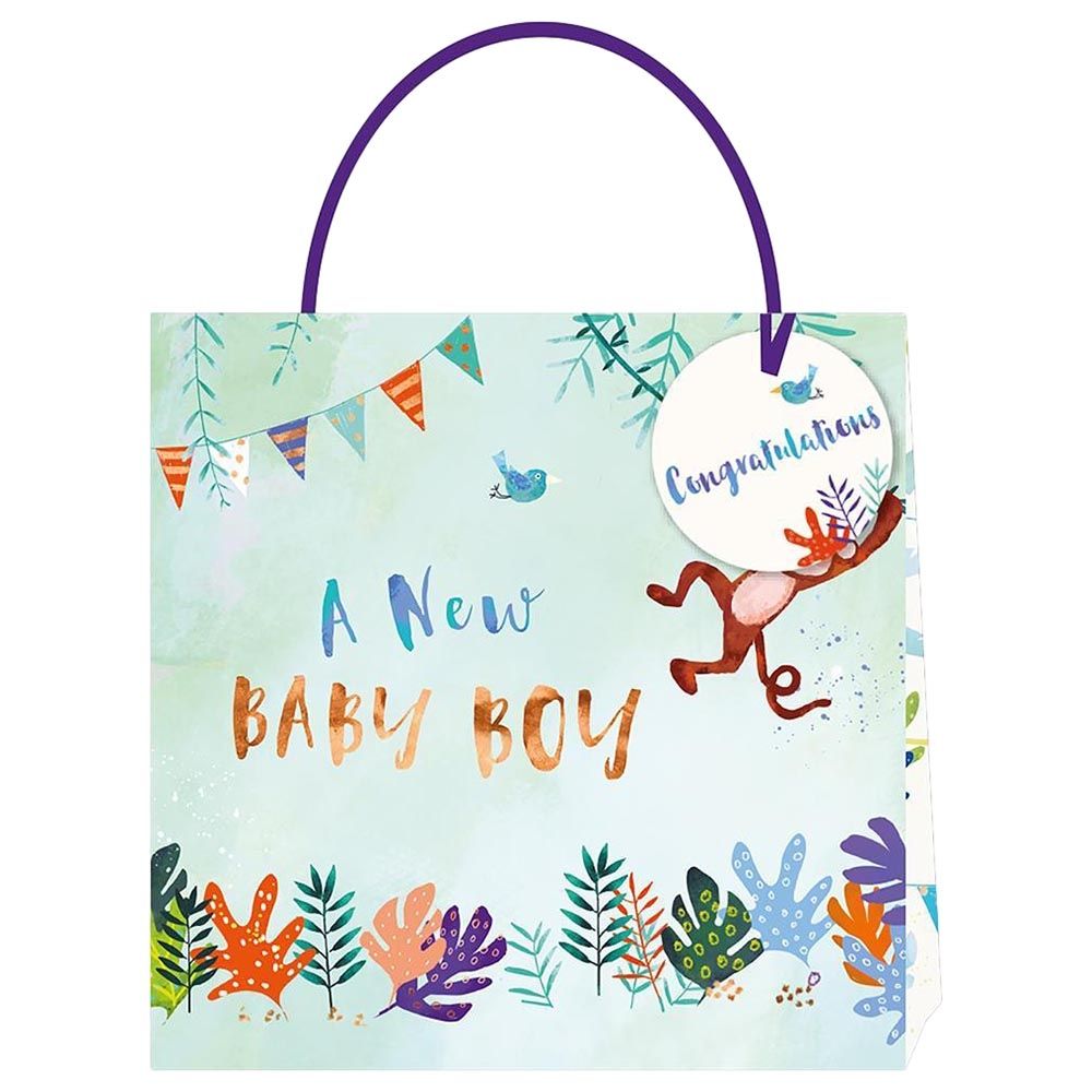 Jack & Lily Baby Boy Monkey Medium Bag