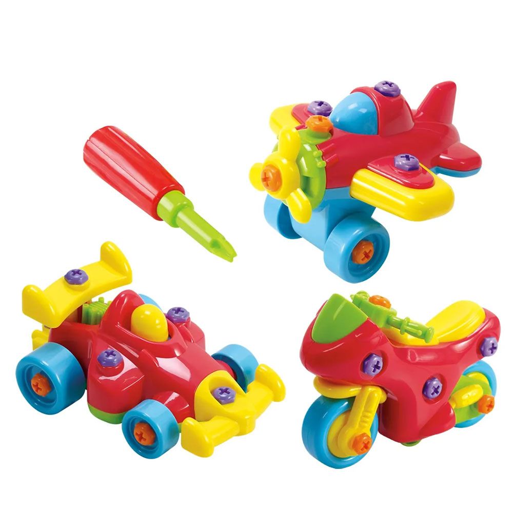 PlayGo - Junior Mechanic Motorcycle, Racer & Plane