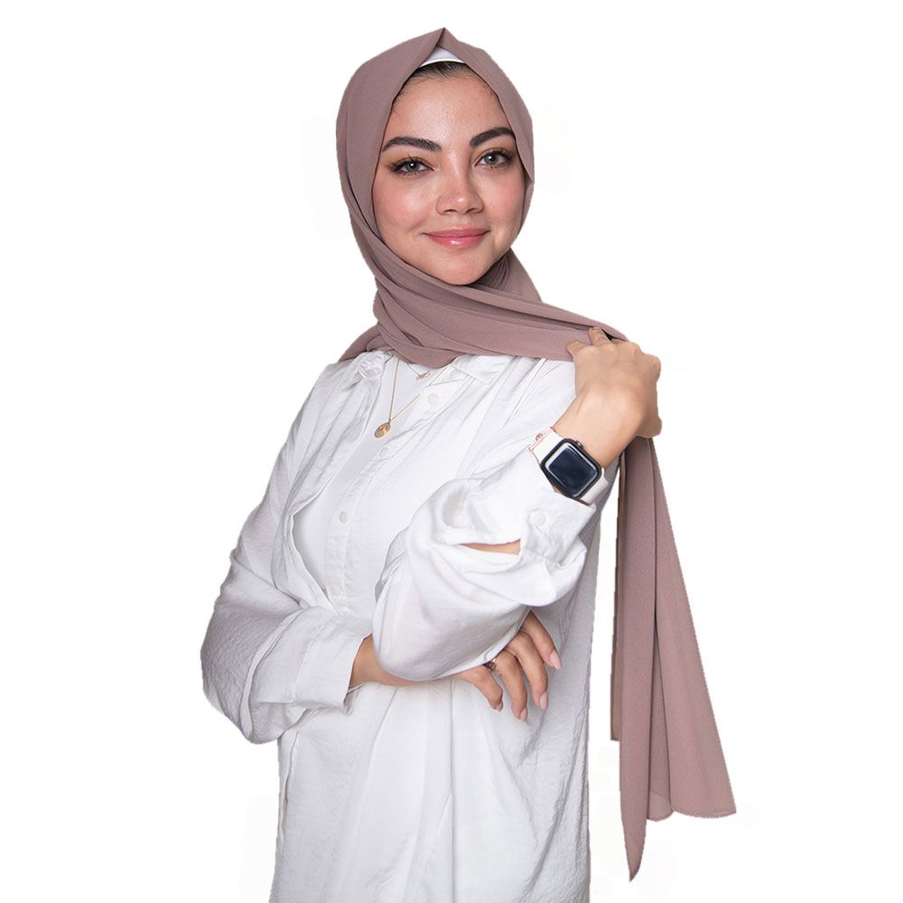 Luxy Hijab - Chiffon Hijab - Walnut