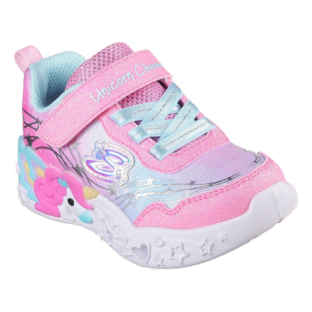 Skechers - Infant Unicorn Charmer Lightning Shoes - Pink/Turquoise