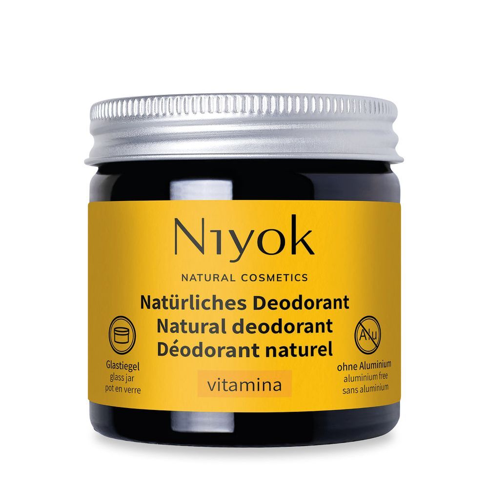 Niyok - 2-In-1 Natural Deodorant Cream - Vitamina - 40 ml