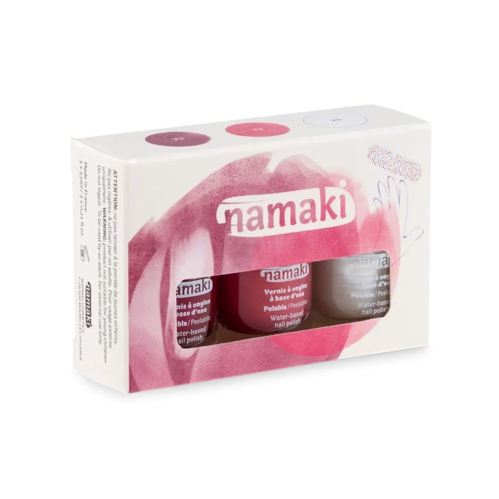 Namaki - Organic Peelable Nail Polish - Fruity Sorbet - Set of 3