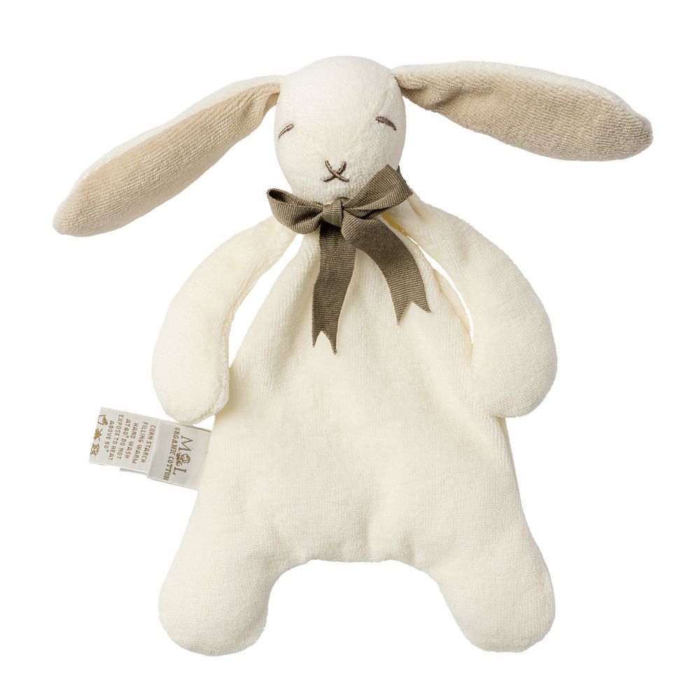 Maud N Lil - Organic Mini Bunny Soft Toy Comforter - Grey