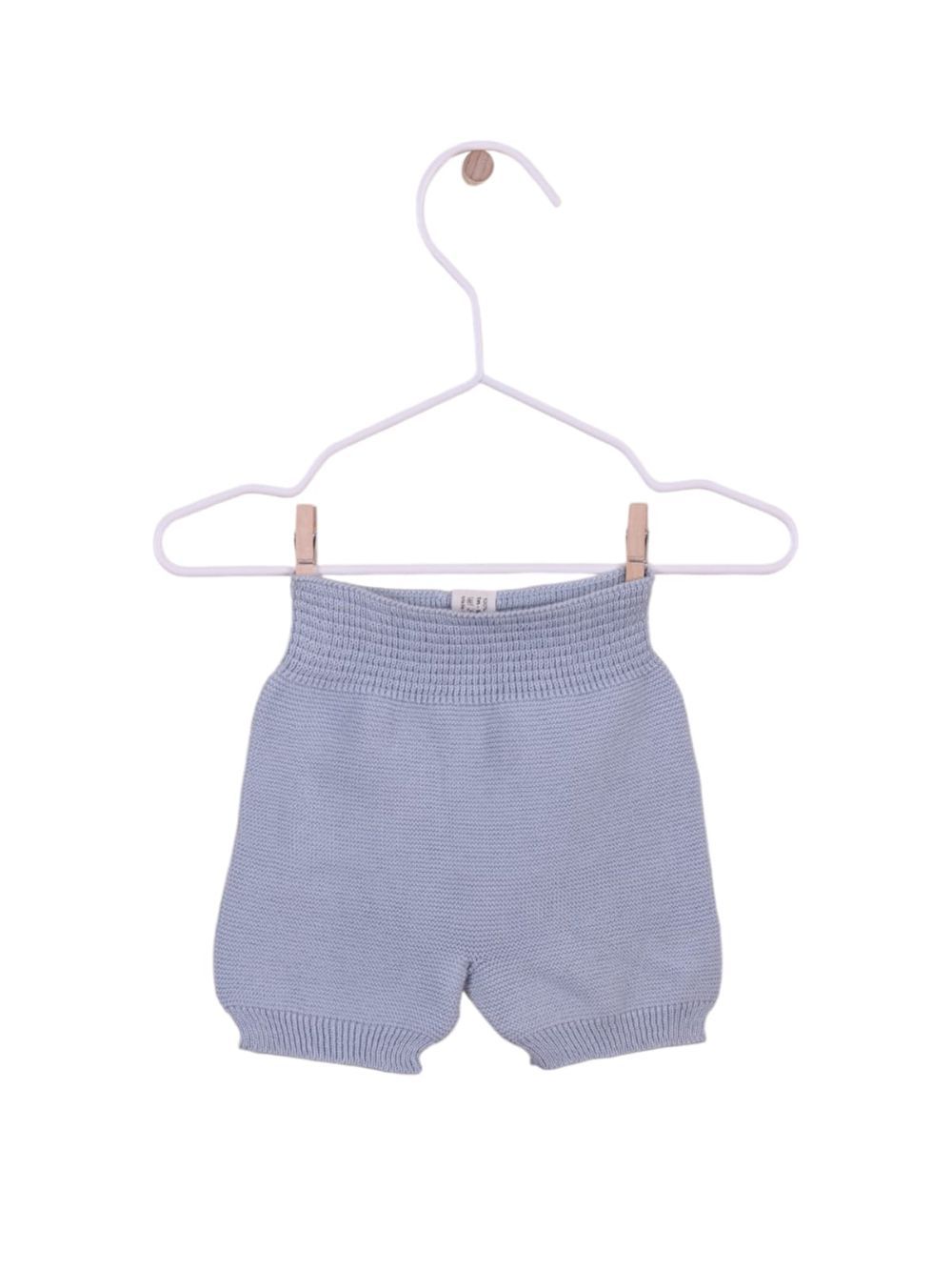 Wedoble - Organic Cotton Knitted Shorts - Soft Blue